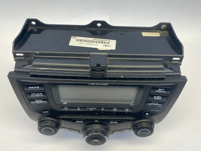 03-07 HONDA ACCORD COUPE 6CD CHANGER RADIO CLIMATE CONTROL 39175SDNL120M2 OEM