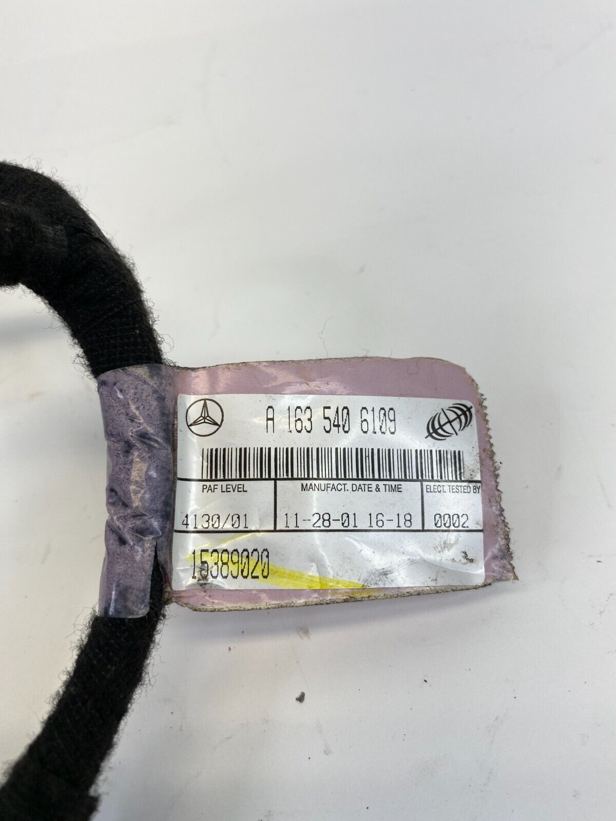 98-03 Mercedes-Benz ML 320 Rear Left Side Door Harness Wire Wiring A1635406109