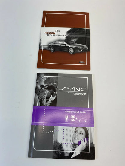 2011 11 FORD FUSION SEDAN OWNER'S MANUAL WARRANTY GUIDE BOOK W/ CASE OEM