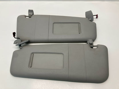 2004-2007 BMW 525i Left & Right Side Sunvisor Sun Visor Shade Pair Set Gray OEM