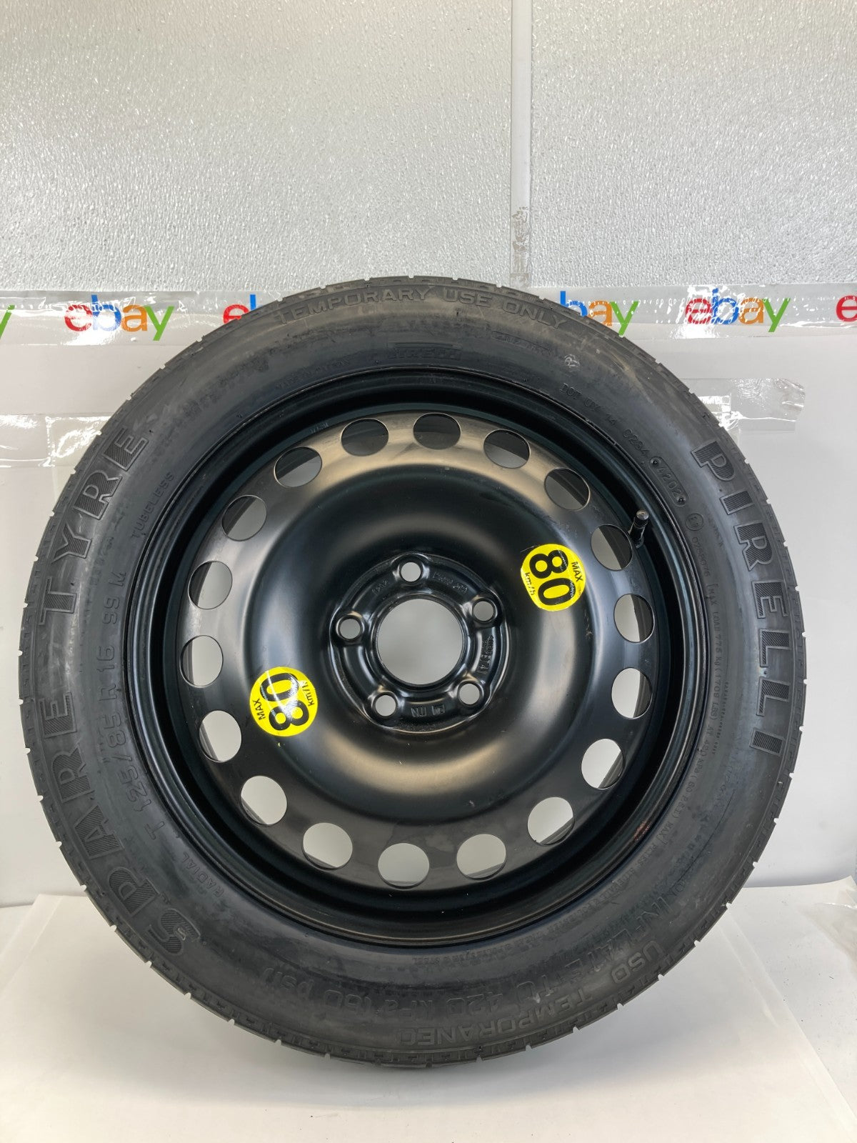 03-11 Saab 9-3 93 Compact Spare Tire Wheel Rim Donut T125/85R16 99M OEM