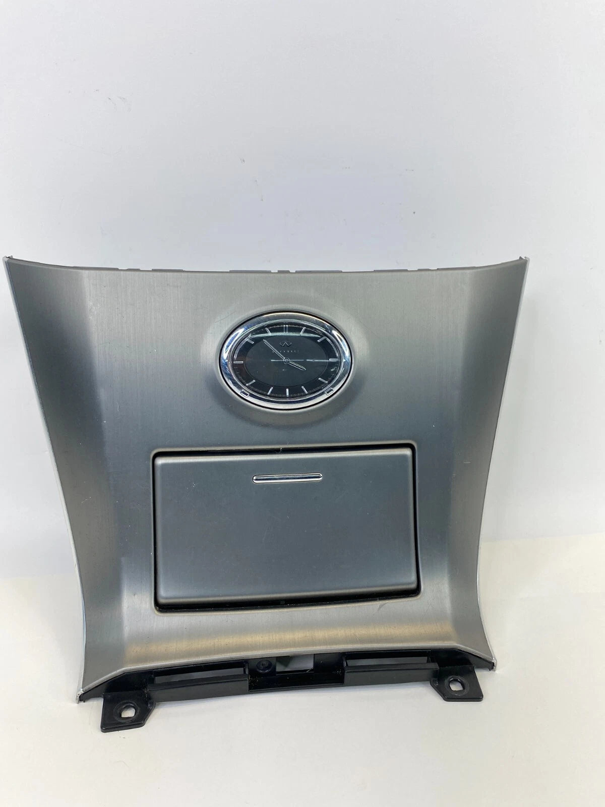 2007 2008 INFINITI FX35 CENTER CONSOLE CLOCK STORAGE BEZEL TRIM 68460-CL70A OEM