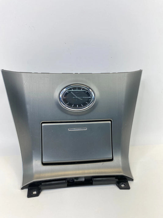 2007 2008 INFINITI FX35 CENTER CONSOLE CLOCK STORAGE BEZEL TRIM 68460-CL70A OEM