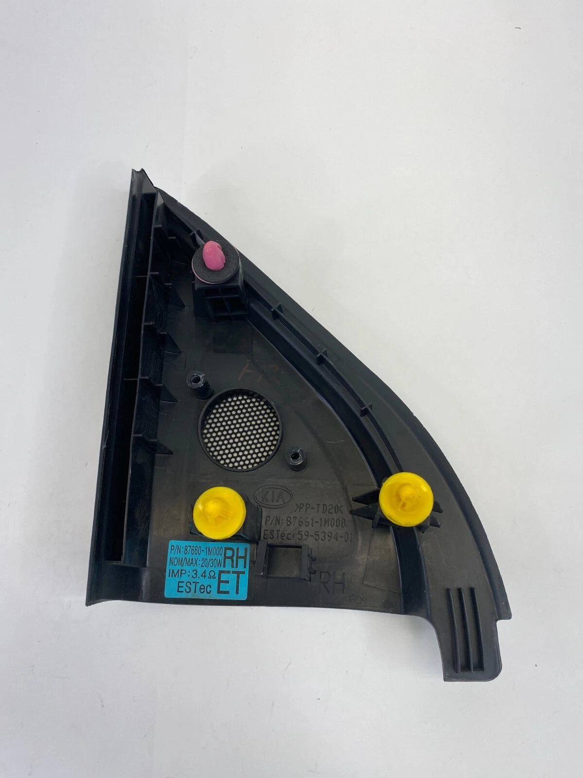 2010-2013 KIA FORTE FRONT RIGHT DOOR PANEL CORNER SPEAKER COVER 87661-1M000 OEM