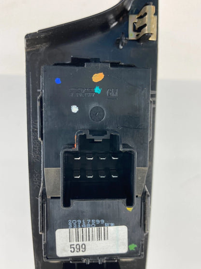 10-17 CHEVROLET EQUINOX FRONT LEFT MASTER POWER WINDOW & MIRROR SWITCH 20917599