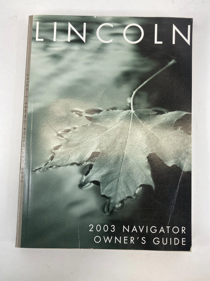 2003 LINCOLN NAVIGATOR QUICK REFERENCE MANUAL WARRANTY GUIDE SET W/ CASE OEM