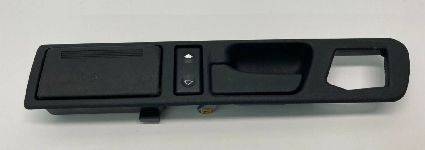 1994 1995 BMW 540I REAR LEFT INTERIOR INNER DOOR HANDLE W/ WINDOW SWITCH & BEZEL