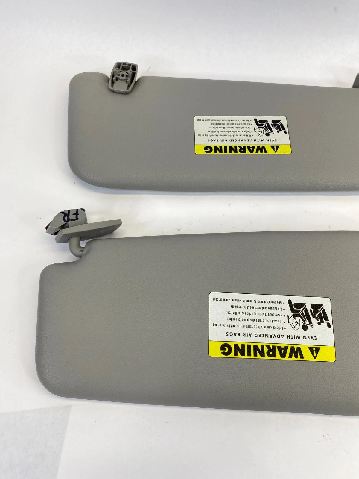 2008 BMW 535XI SUNVISOR SUN VISOR SHADE LEFT & RIGHT PAIR SET W / MIRROR OEM