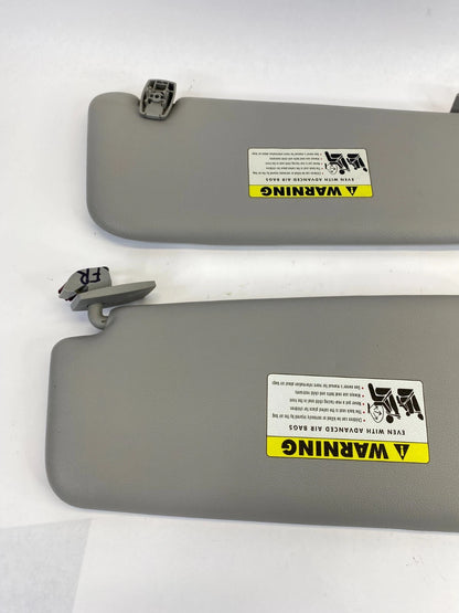 2008 BMW 535XI SUNVISOR SUN VISOR SHADE LEFT & RIGHT PAIR SET W / MIRROR OEM