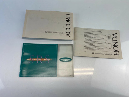 1999 99 HONDA ACCORD SEDAN OWNER'S MANUAL BOOK SET OEM
