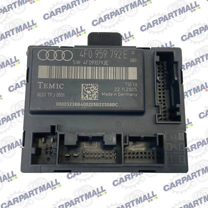 06-08 AUDI A6 QUATTRO FRONT RIGHT PASSENGER SIDE DOOR CONTROL MODULE 4F0959792E