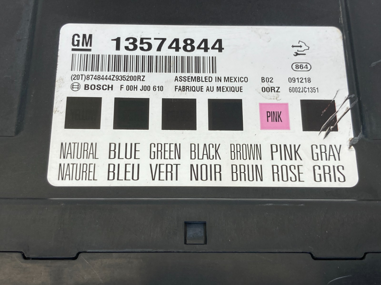 2010-2013 GMC Terrain 3.0L V6 A/T Body Control Module Unit BCM 13574844 OEM
