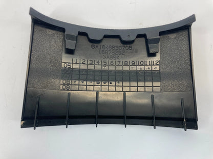 06-11 MERCEDES BENZ ML350 REAR CENTER CONSOLE TRIM COVER PLATE PANEL 646830708