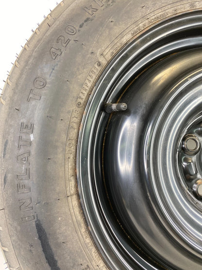 08-13 NISSAN ROGUE EMERGENCY SPARE TIRE COMPACT DONUT WHEEL RIM T155/90D16 OEM