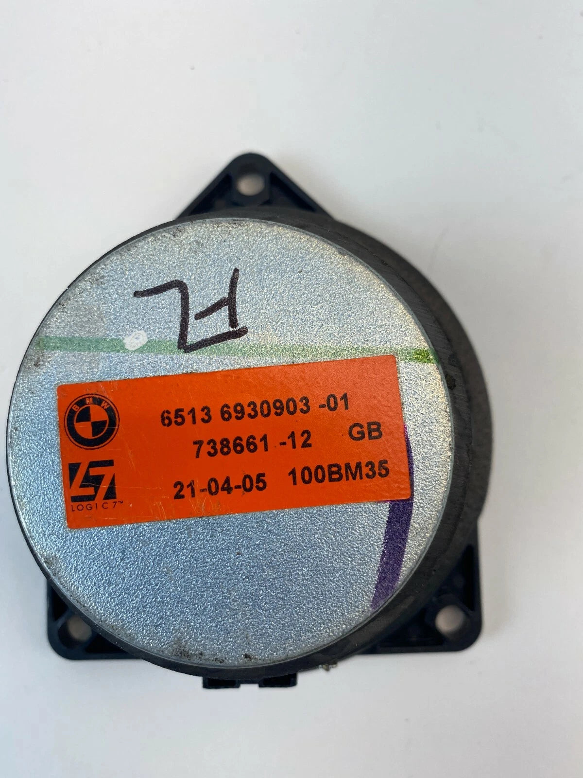 04 05 BMW 545I 04-07 525I FRONT LEFT DRIVER SIDE INST PANEL SPEAKER 65136930903