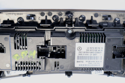 12-16 MERCEDES E350 W212 AC CLIMATE CONTROL MODULE PANEL SWITCH OEM A2129005218