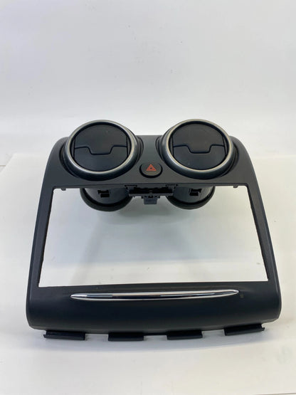 2011-2013 NISSAN ROGUE CENTER DASH RADIO BEZEL TRIM W VENTS BLACK 68260-1VX0A
