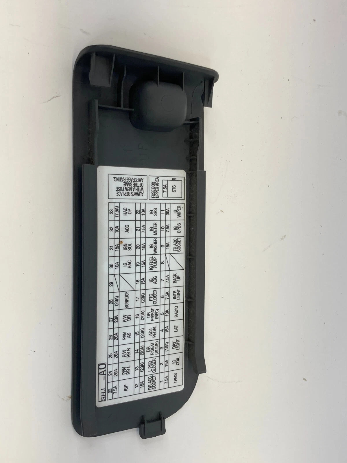 2005-2010 HONDA ODYSSEY LEFT DASH FUSE BOX COVER DOOR LID TRIM PANEL SHJ-A0 OEM
