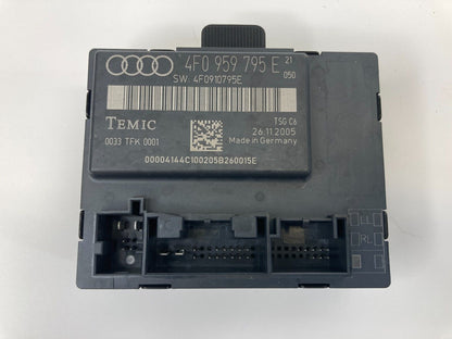 2006 2007 Audi A6 Quattro Rear Left Back Side Door Control Module 4F0-959-795