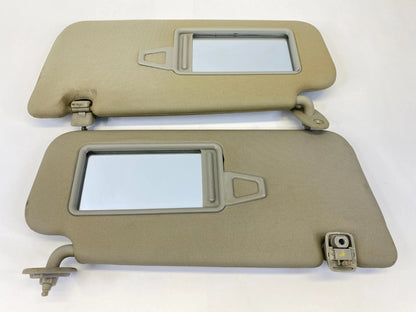 2010-2013 KIA FORTE FRONT LEFT AND RIGHT SUNVISOR SHADE MIRROR PAIR SET OEM