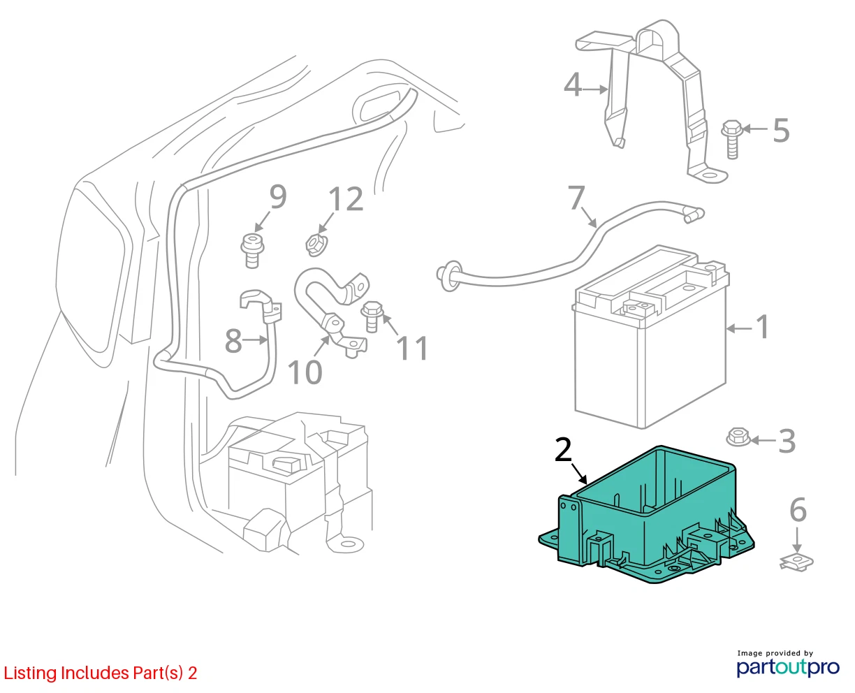 2014 2015 CHEVROLET MALIBU FUSE BLOCK SUPPORT BRACKET FRONT OEM FACTORY 23445180