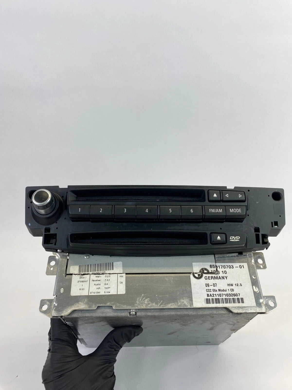2008 2009 BMW 550i 528i NAVIGATION AM/FM RADIO CD DVD PLAYER 65839170703-01 OEM