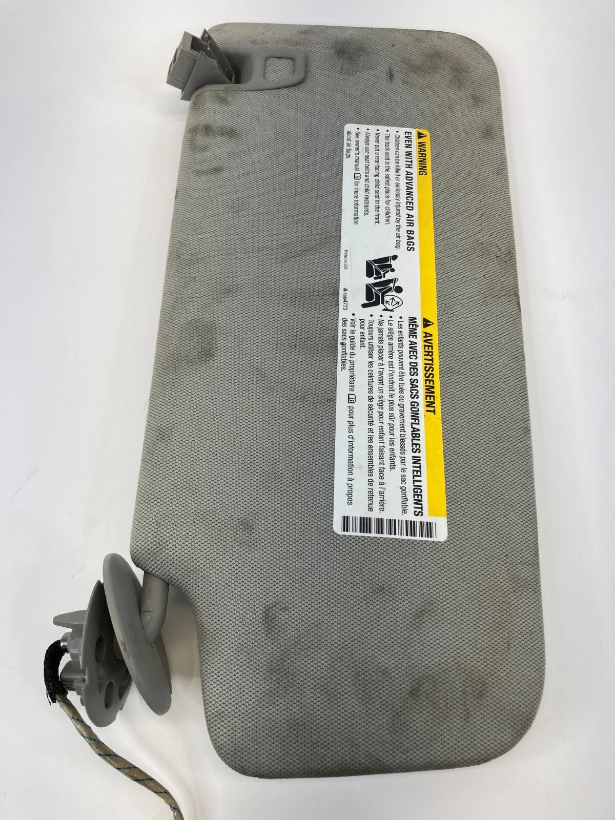 2010-2017 CHEVROLET EQUINOX RIGHT PASSENGER SIDE SUNVISOR SUN VISOR CLOTH OEM