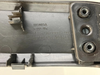 08-12 HONDA ACCORD SEDAN LX INNER REAR LEFT BACK DOOR TRIM BEZEL 83750TA0A020