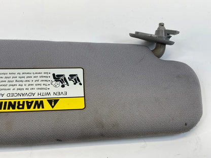 2011-2014 HYUNDAI SONATA LEFT DRIVER SUNVISOR SUN VISOR CLOTH GRAY OEM