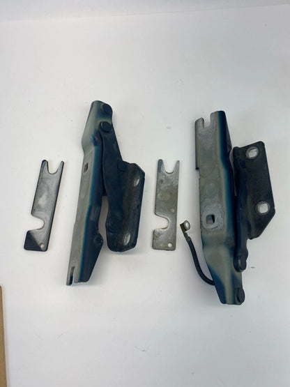 2004 2005 BMW 545I FRONT HOOD PANEL LOCK LATCH HINGE PAIR SET 4161-7 OEM