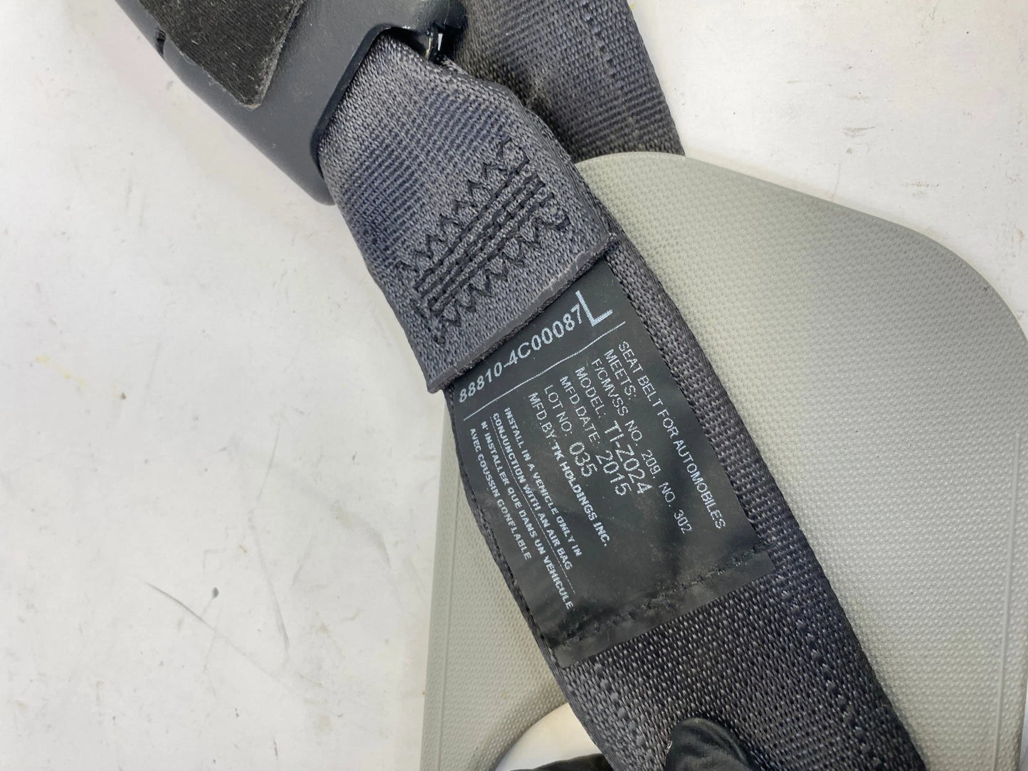 2012-2015 KIA OPTIMA FRONT LEFT DRIVER SEATBELT ASSEMBLY UNIT OEM 88810-4C00087L