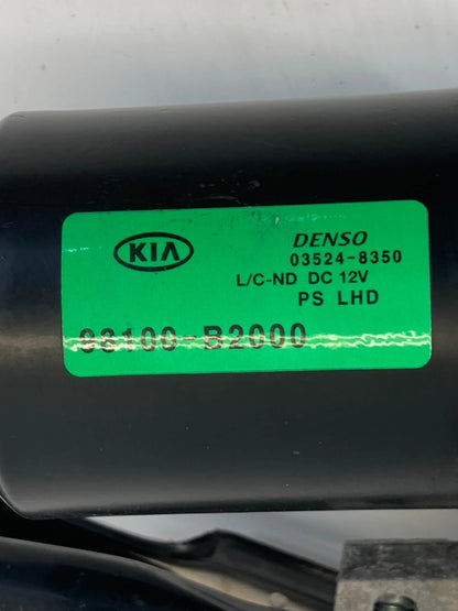 14-25 KIA SOUL FRONT WINDSHIELD WIPER MOTOR TRANSMISSION W/ LINKAGE 98100B20 OEM