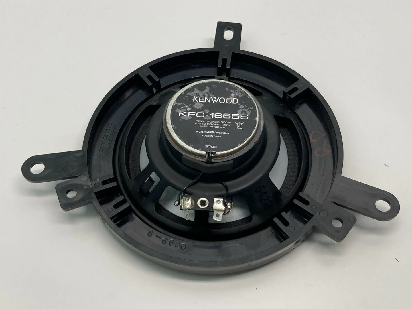 2007 NISSAN VERSA REAR RIGHT PASSENGER SIDE DOOR SPEAKER AUDIO KENWOOD KFC-1665S