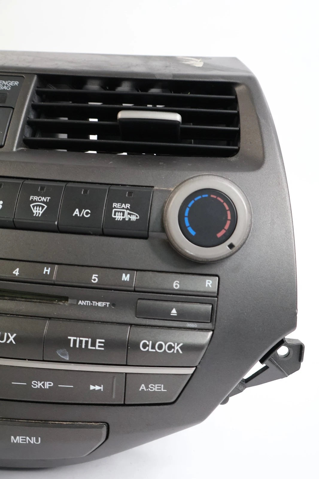 2010-2012 HONDA ACCORD RADIO CD PLAYER & CLIMATE CONTROL PANEL W/O NAVIGATION