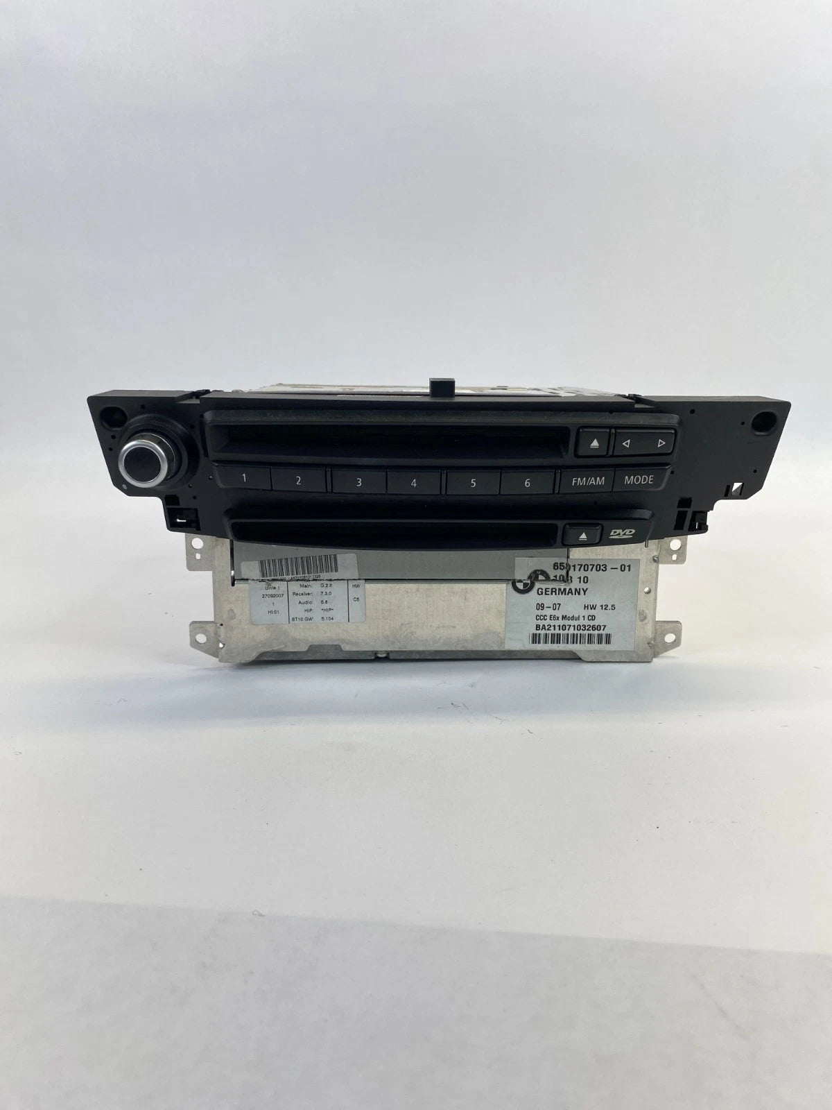 2008 2009 BMW 550i 528i NAVIGATION AM/FM RADIO CD DVD PLAYER 65839170703-01 OEM