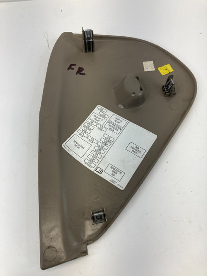 2000-2005 Chevrolet Monte Carlo Dash Right Side Fuse Box Cover Trim Cap 10314233