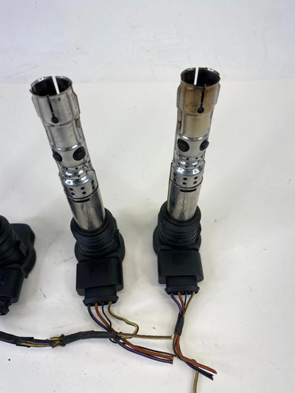 2001-2005 VOLKSWAGEN BEETLE 1.8L AT ENGINE IGNITION COILS SET 4 PIECES OEM