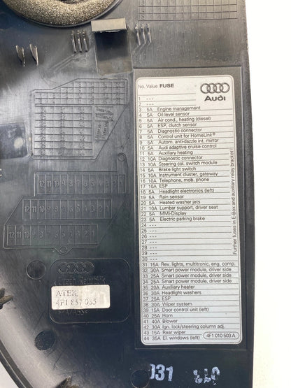 2007-2011 AUDI A6 QUATTRO S6 INSTRUMENT PANEL DASH LEFT SIDE END CAP COVER OEM