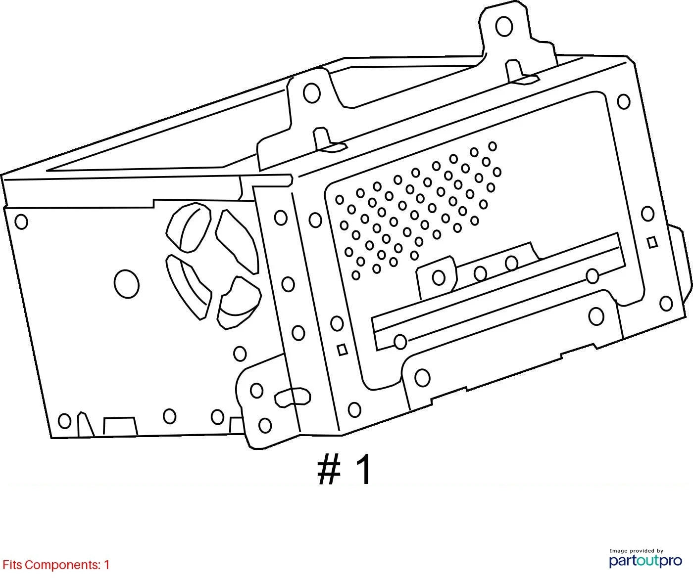 2010-2012 CHEVROLET EQUINOX RADIO AM/FM RECEIVER MP3 CD PLAYER MODULE 20983516