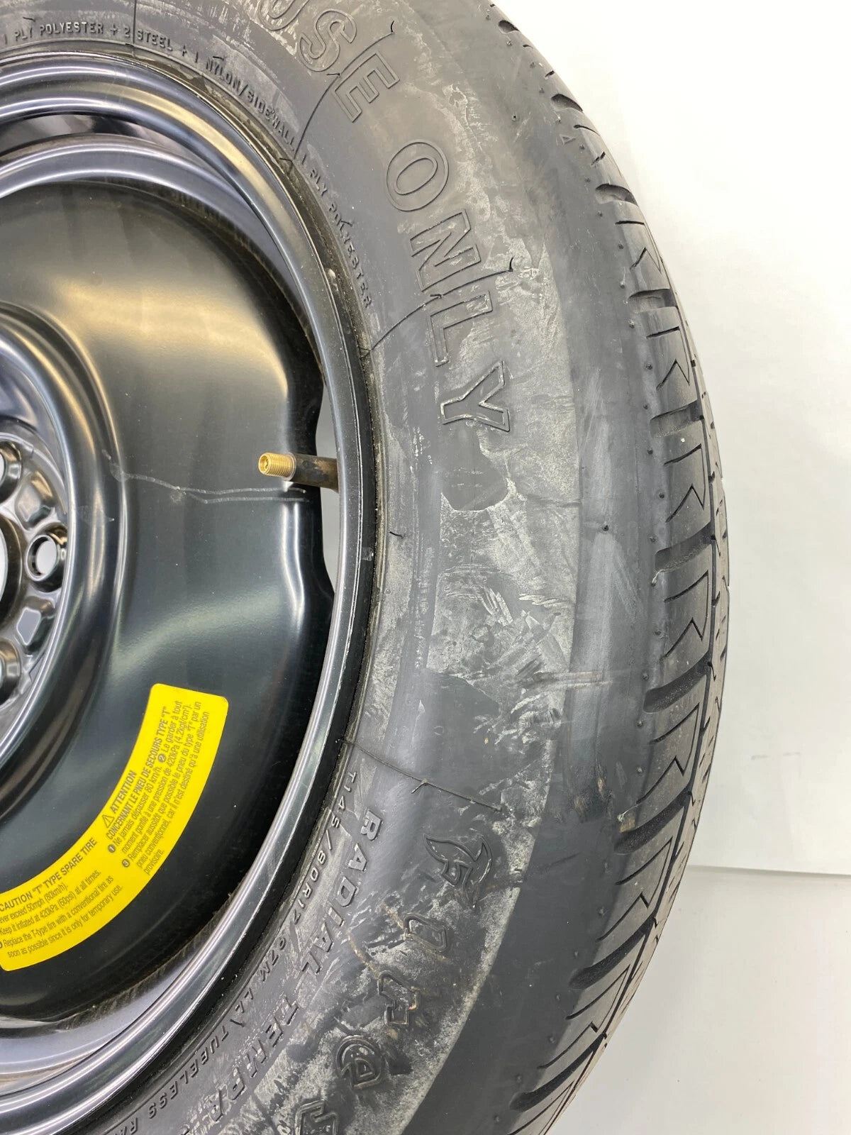 2010-2014 SUBARU OUTBACK EMERGENCY SPARE TIRE WHEEL COMPACT DONUT T145/80R17 OEM