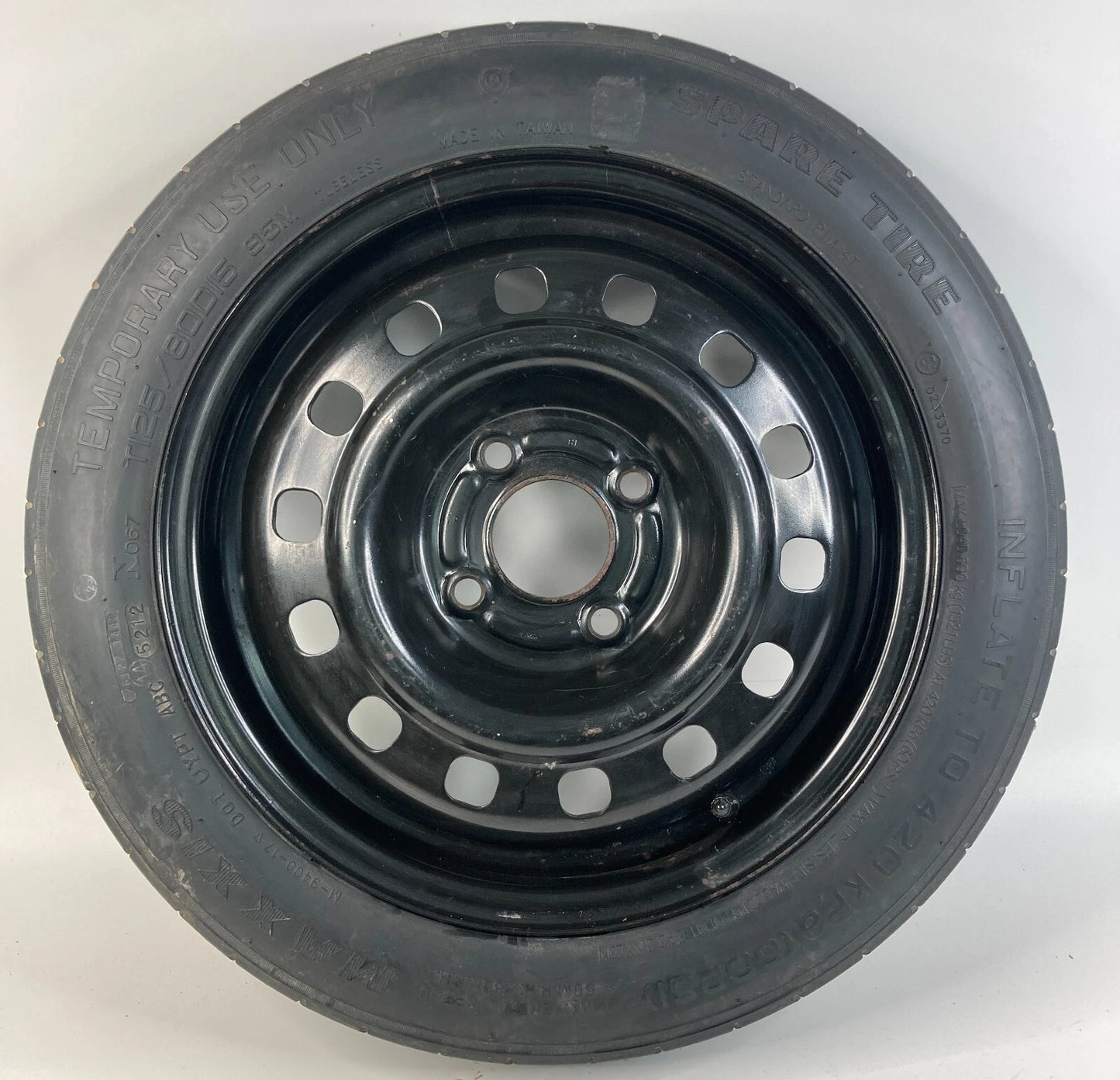 2000-2011 FORD FOCUS 2011-2019 FIESTA SPARE TIRE RIM COMPACT DONUT T125/80 D15