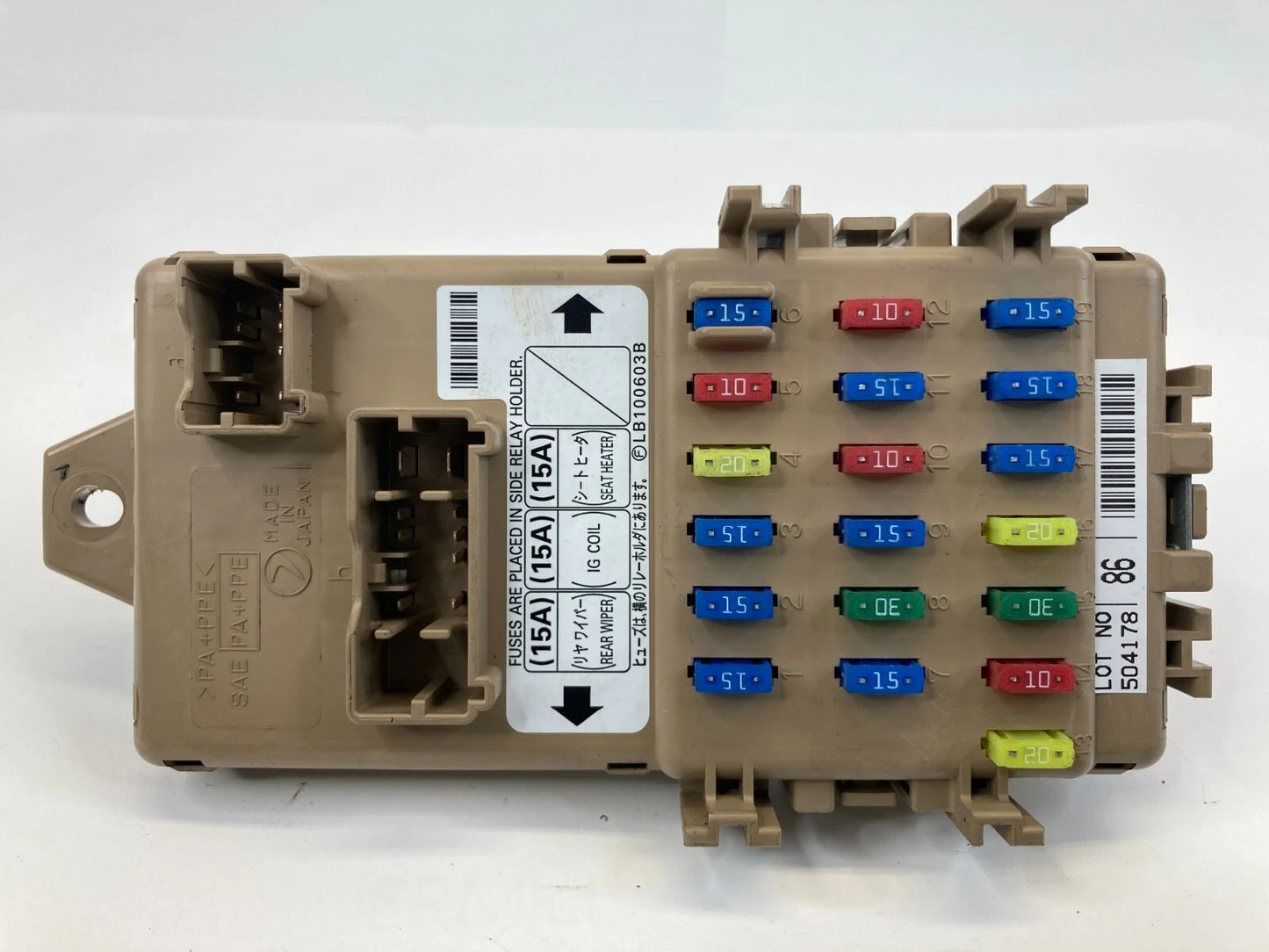 03-08 SUBARU FORESTER DASH INTERIOR FUSE RELAY BOX JUNCTION BLOCK OEM LB100603B