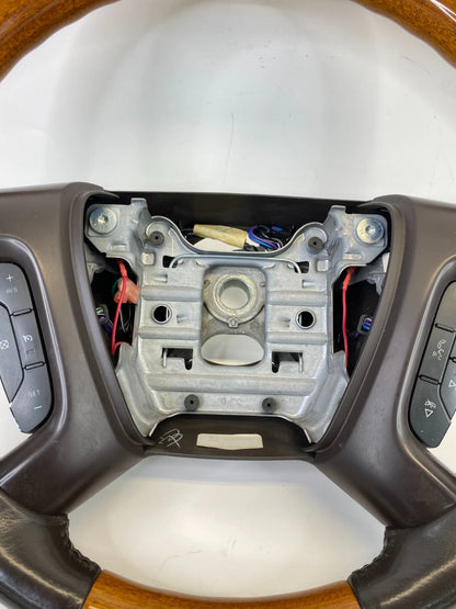 2009 2010 2011 2012 BUICK ENCLAVE STEERING WHEEL W/ WOODGRAIN ASSEMBLY OEM