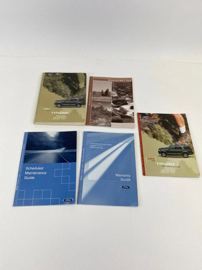 2004 FORD EXPLORER OWNERS MANUAL WARRANTY MAINTENANCE BOOK W/ CASE