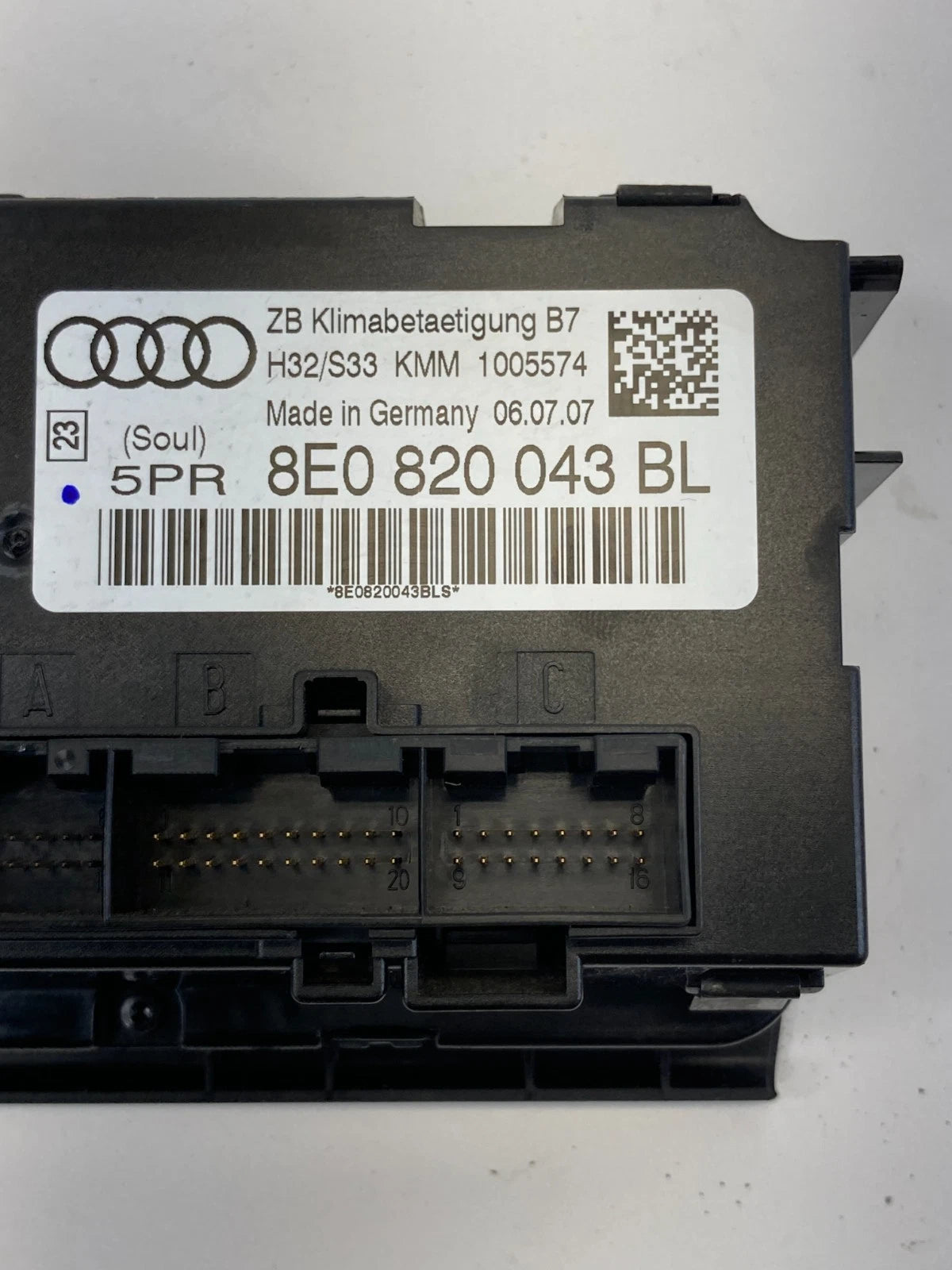 05-08 AUDI A4 DASH AC HEATER CLIMATE CONTROL TEMPERATURE SWITCH 8E0820043BL OEM