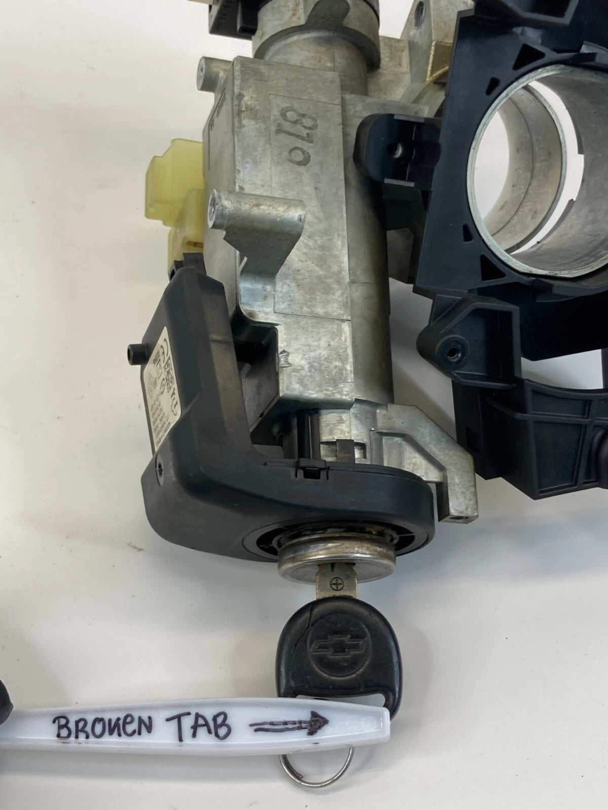 2009-2017 CHEVROLET TRAVERSE IGNITION SWITCH LOCK CYLINDER & KEY 92184907 OEM