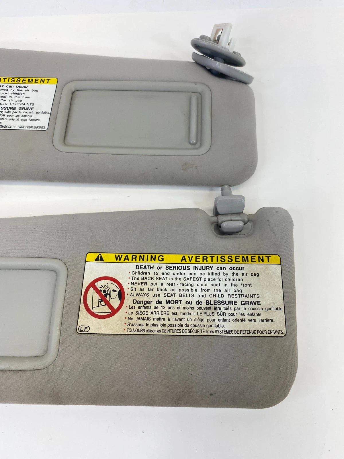 2006 06 LEXUS IS250 IS350 SUNVISOR LEFT & RIGHT SUN VISOR SET PAIR ASSEMBLY OEM