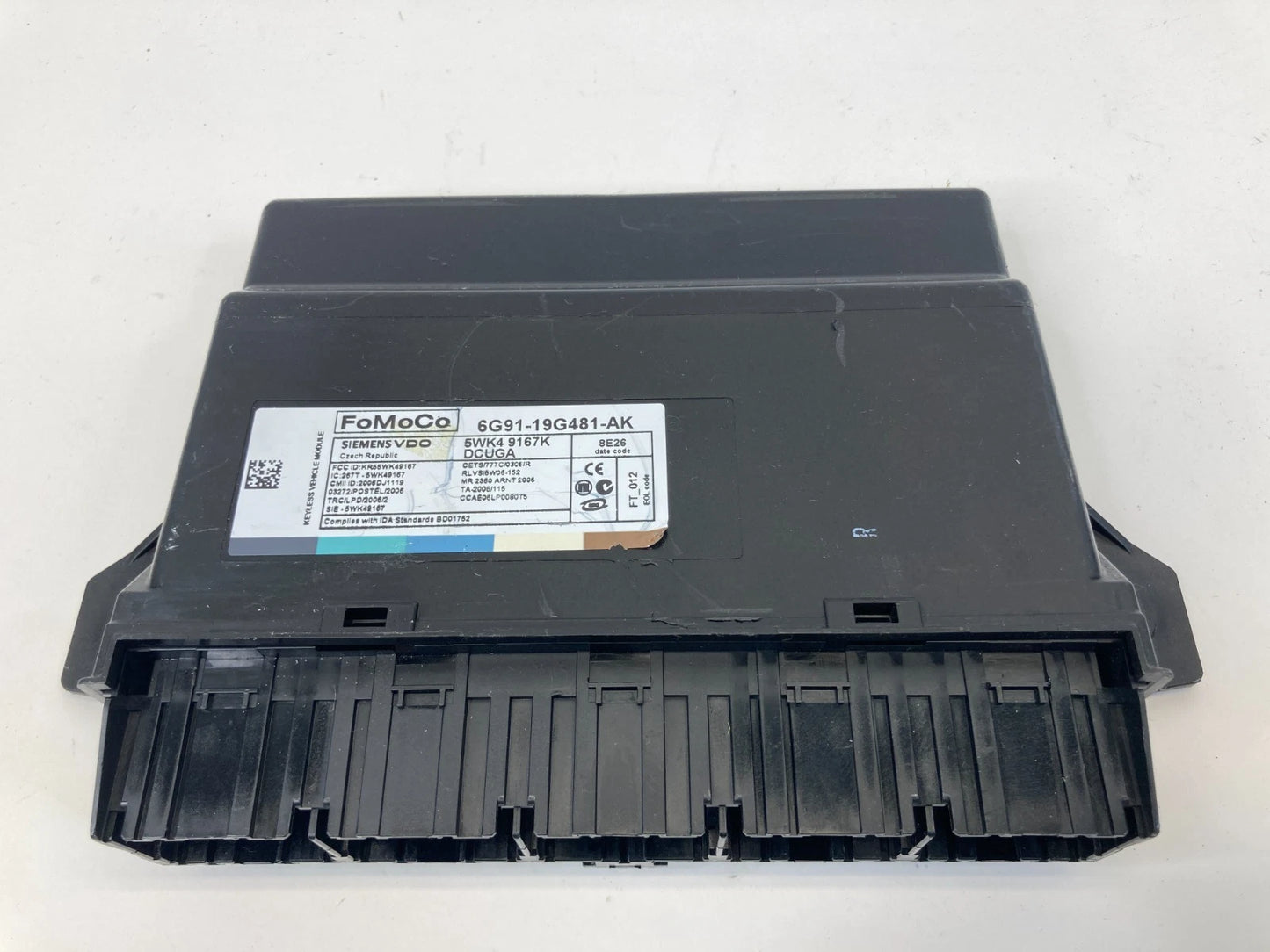 09-12 JAGUAR XF XFR 4.2L KEYLESS ENTRY THEFT LOCKING CONTROL MODULE 8G9119G481AK