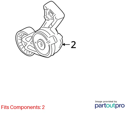 1998-2005 VW BEETLE FRONT ENGINE BELT TENSIONER PULLEY OEM FACTORY 06A-903-315-E