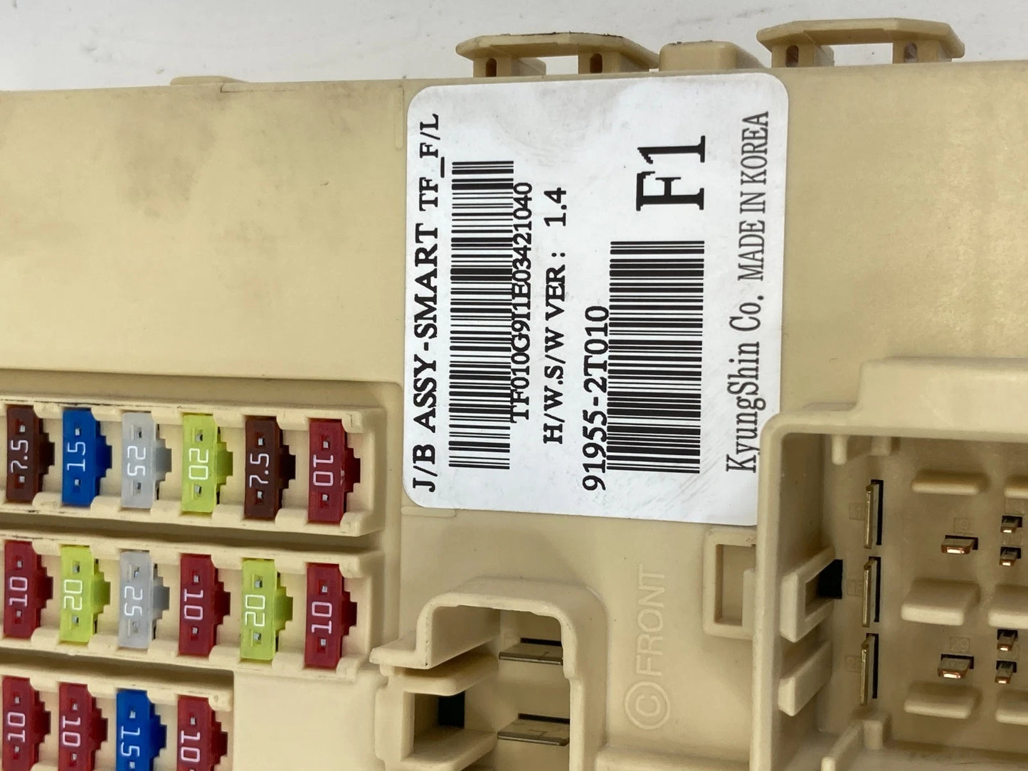 2013-2016 Kia Optima Interior Under Dash Fuse Relay Box 91955-2T010 OEM